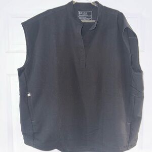 FIGS Rafaela Oversized Black Scrub Top